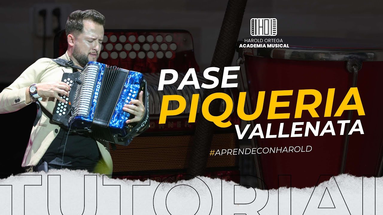 Tutorial pase piquería vallenata - (melodía para versear)