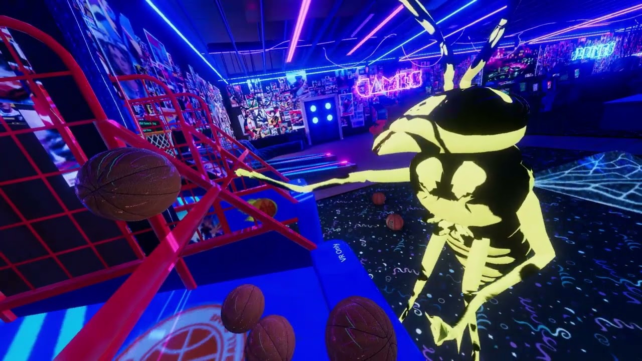 VR Chat Vlogs - Neon Arcade!