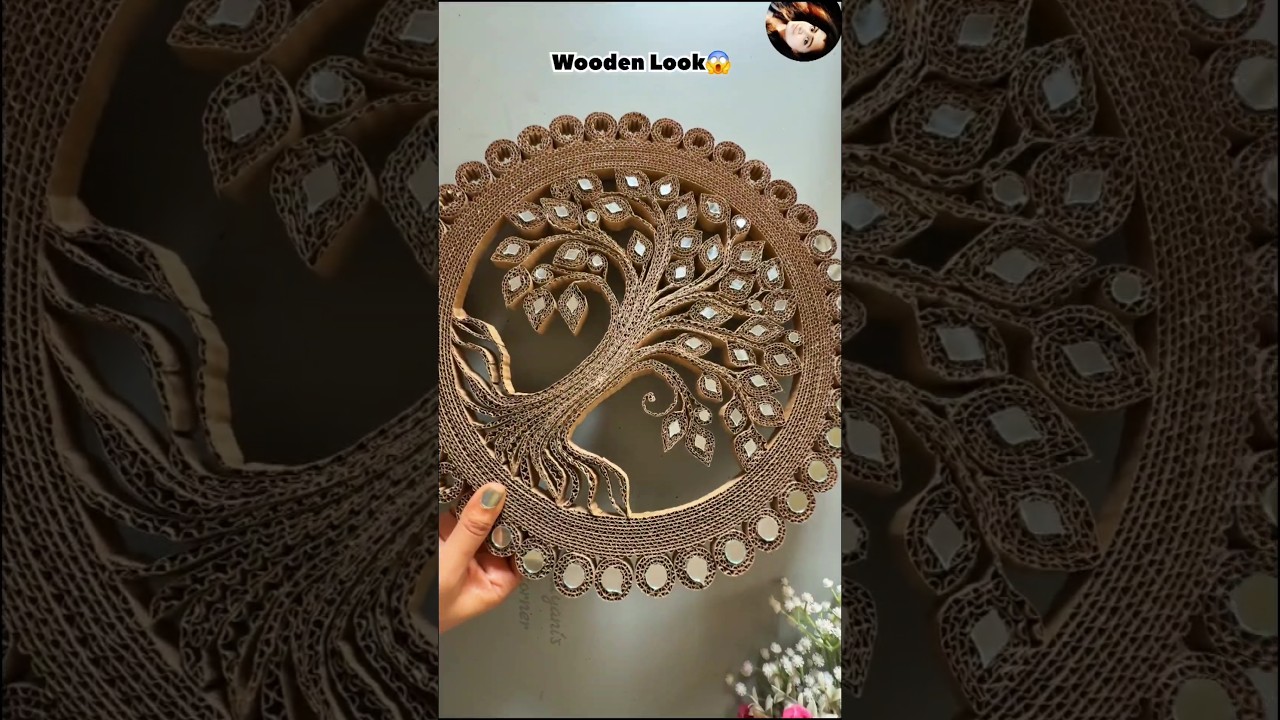 Waste Cardboard Wall Decor | Quilling Art #shorts  #diy #handmade