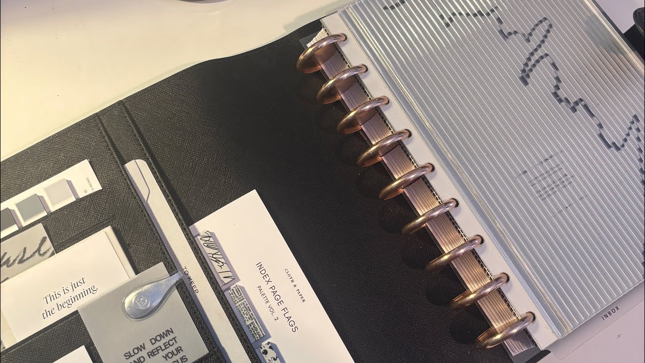 Setting up my A5 and Classic HP Work Planners for the week ahead