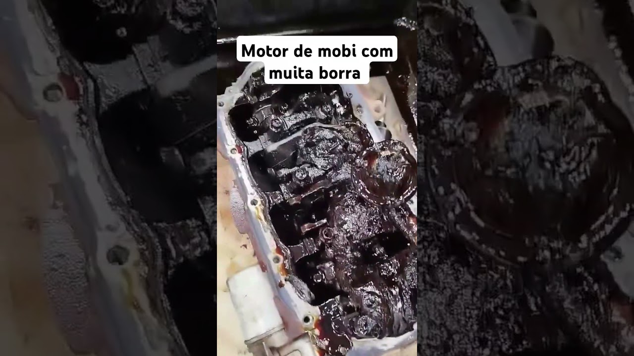 Motor de mobi com muita borra de &oacute;leo