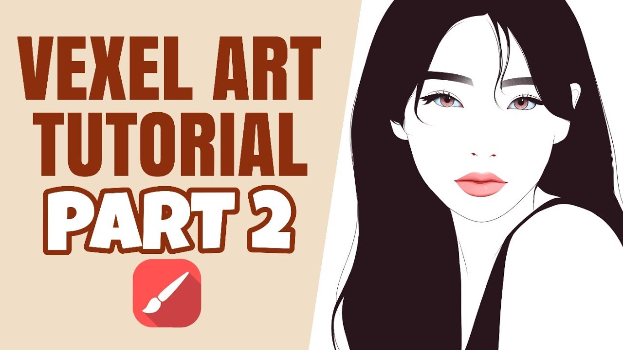VEXEL ART TUTORIAL for Beginners [ Eyes and Lips ] Infinite Painter