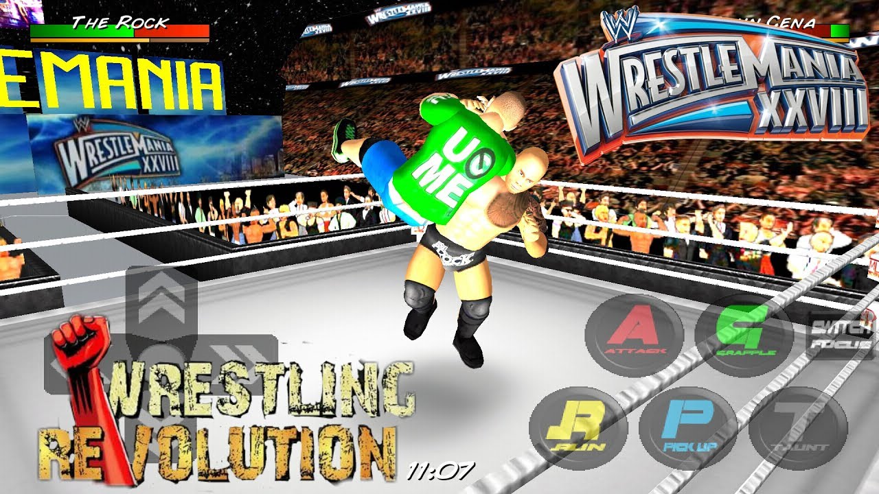 John Cena vs. The Rock(WM28) - WRESTLING REVOLUTION 3D HIGHLIGHTS