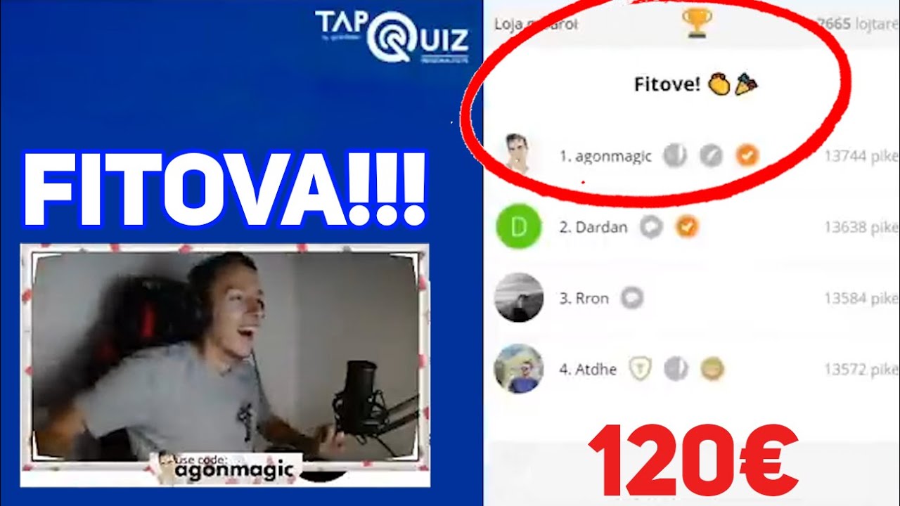FITOVA N'TAPQUIZ!!! | Agon Gashi