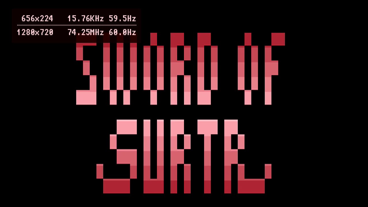 MiSTer FPGA: Atari 2600 Sword of Surtr (Homebrew 2018)