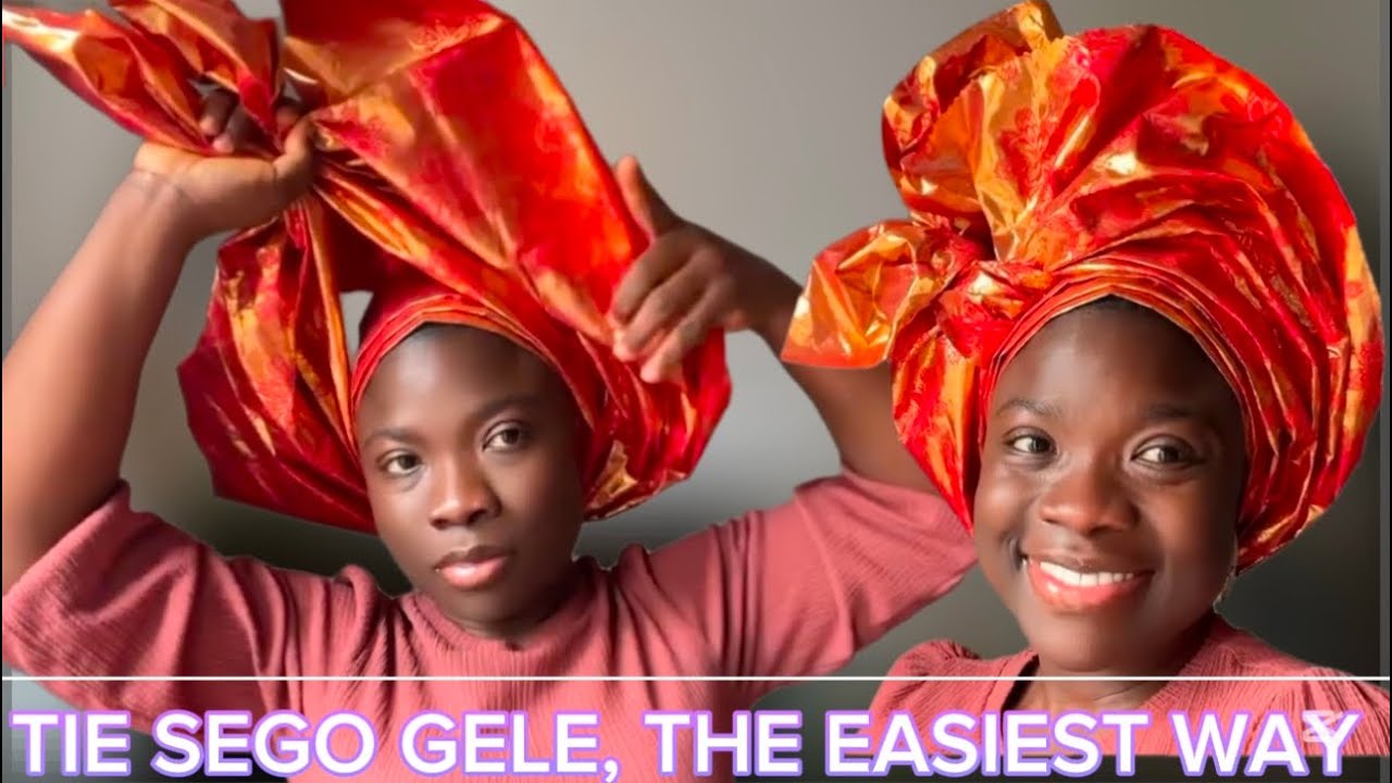 HOW TO TIE QUICK & EASY SEGO GELE || Step by Step Tutorial