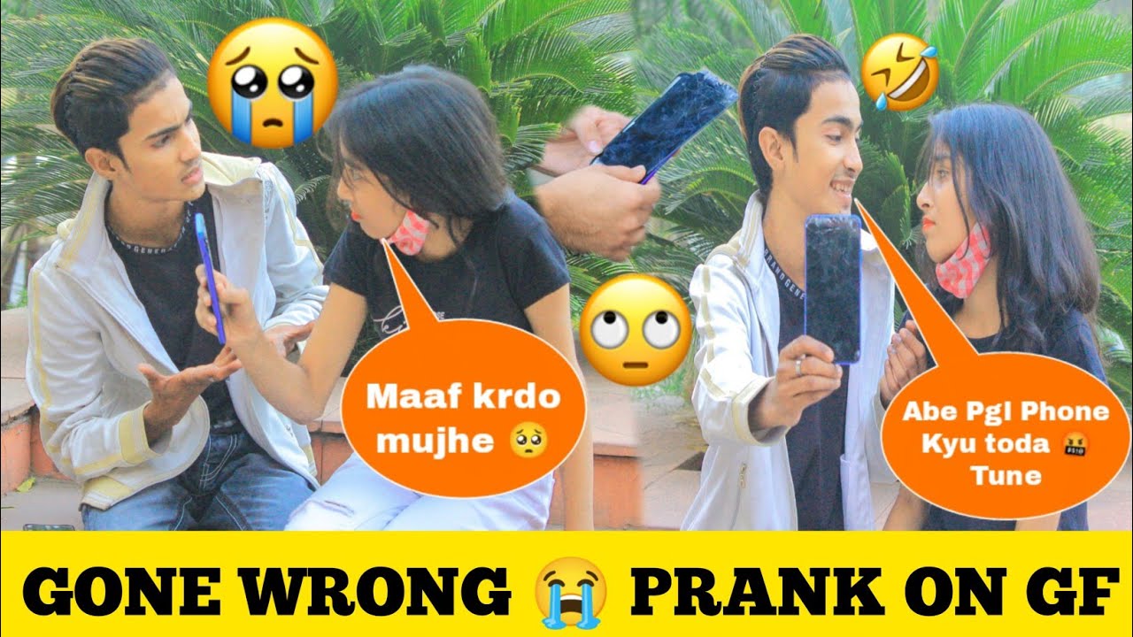 Prank K chakkar Mai tuta Phone 🥺 Prank On Girlfriend || Gone Wrong 😟 || Justin Romio