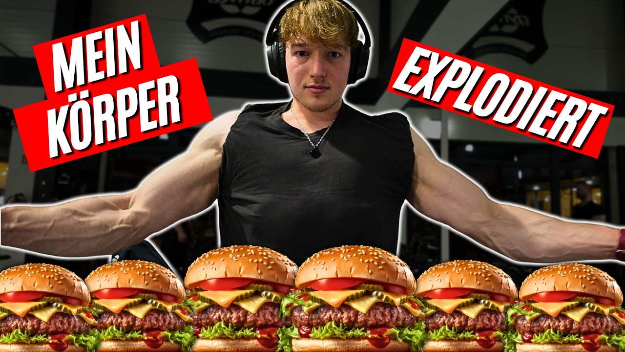 MEIN KÖRPER NACH DER BURGER-CHALLENGE!! 🍔😳