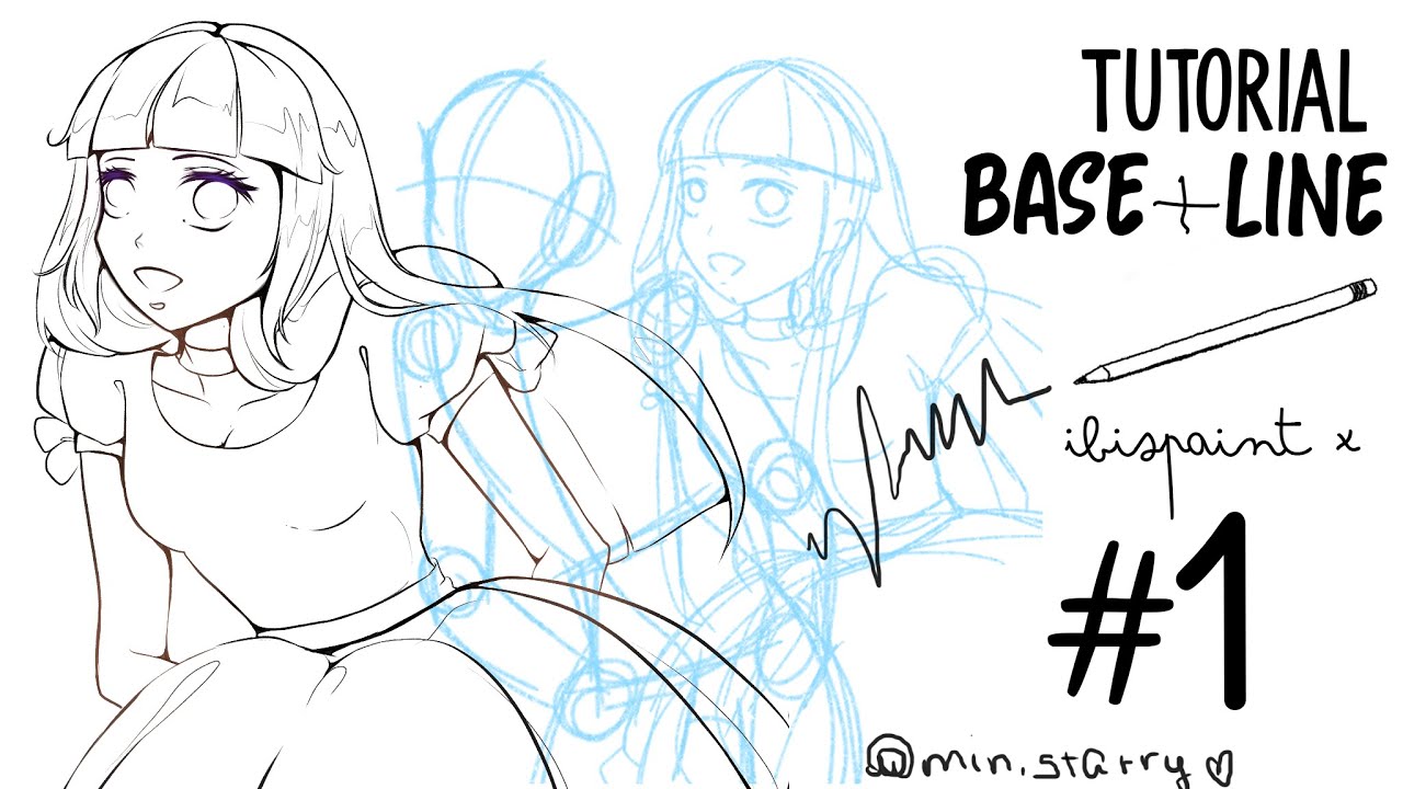 TUTORIAL - Como Desenhar do 0 / Bases e lineArt [ IBISPAINT X ] #1
