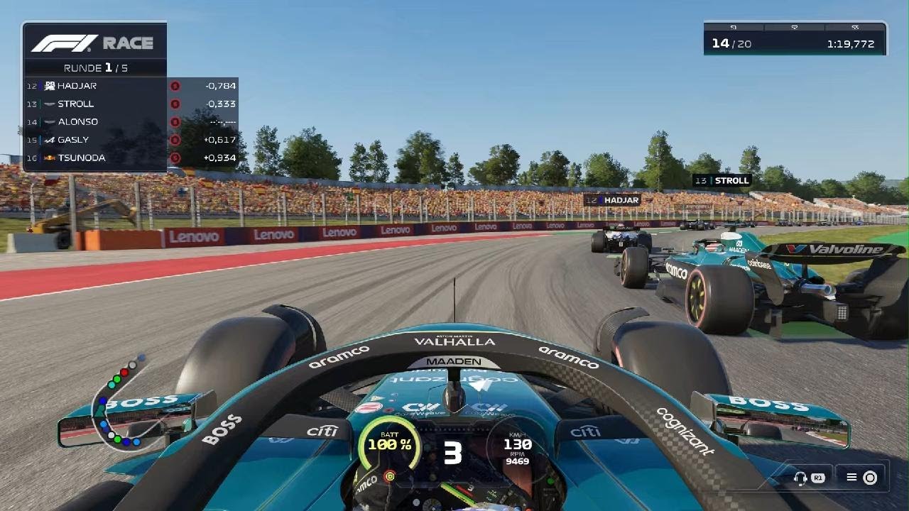Fernando Alonso Catalunya F1 25 PS5 Gameplay Last to First/Wie weit gehts nach vorn ? #09