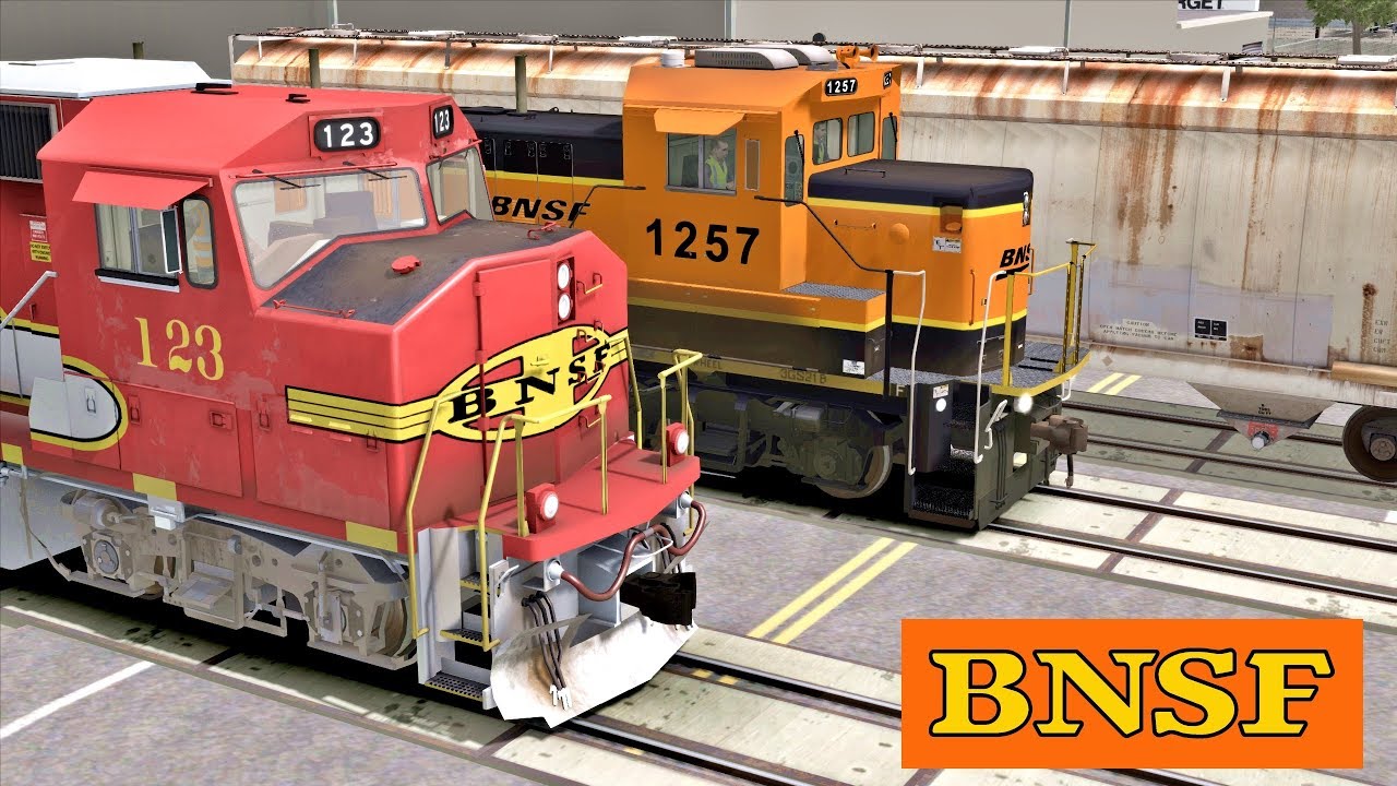 BNSF trains in Los Angeles Junction Railway - Vernon CA