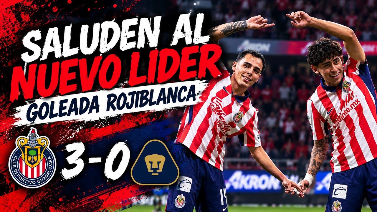 RESUMEN Y GOLES | CHIVAS 3-0 PUMAS - JORNADA 8 APERTURA 2026