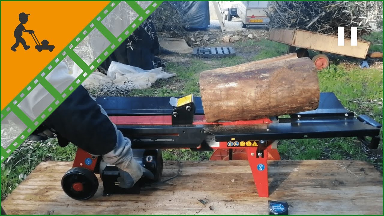 GeoTech SPHE 6 horizontal electric log splitter - 6 Ton splitting force - Customer's video