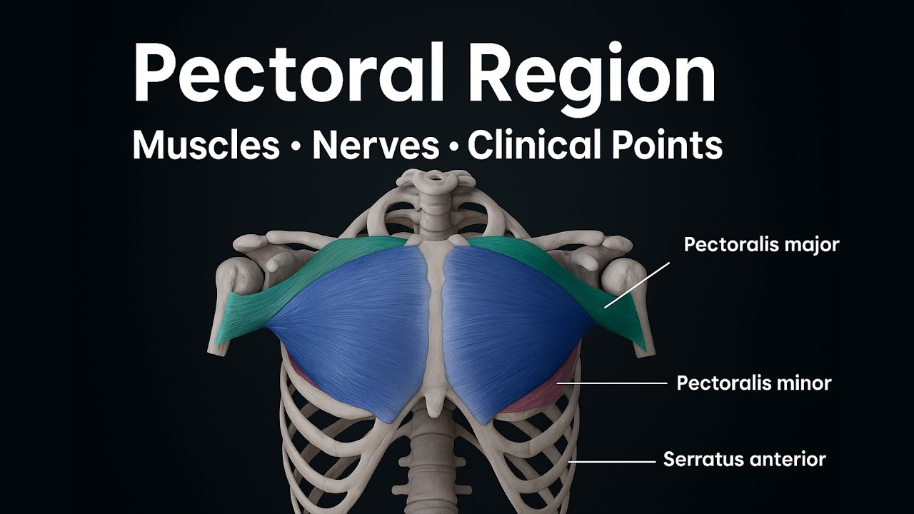 Pectoral Region Anatomy | Muscles, Fascia, Nerve Supply & Clinical Points