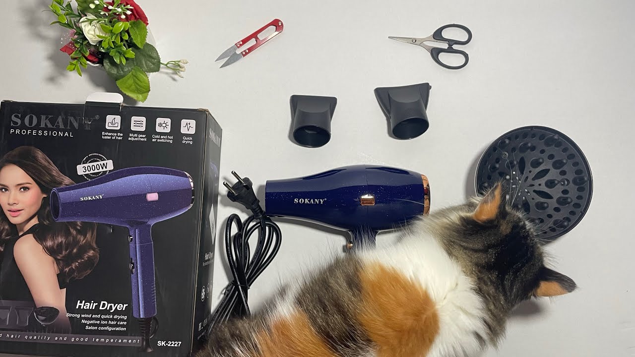 Sokany SK-2227 Professional hair dryer 3000W Unboxing/ فتح صندوق استشوار سوكاني