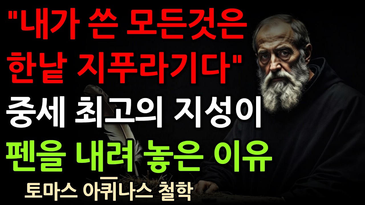 《이성과 신앙을 잇는 – 토마스 아퀴나스의 정수》 | 오디오북 | 종교 | 철학 | 인문학 | 신학