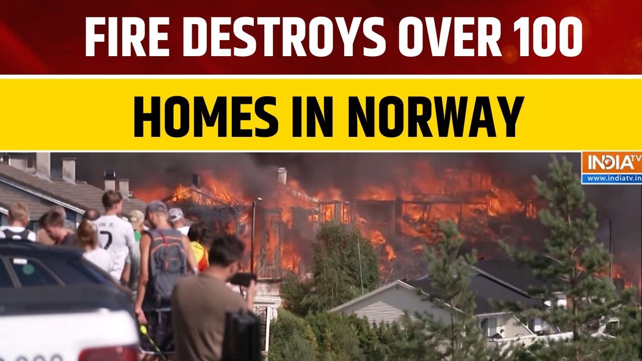 Norway: Wildfire Destroys Over 100 Homes Near Drammen | Massive Fire, Thick Smoke, Emergency