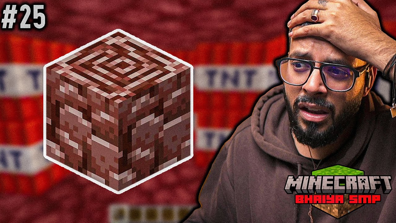 FOUND MY FIRST *ANCIENT DEBRIS* BUT LAVA GOT ME!! || BHAIYA SMP || MINECRAFT #25