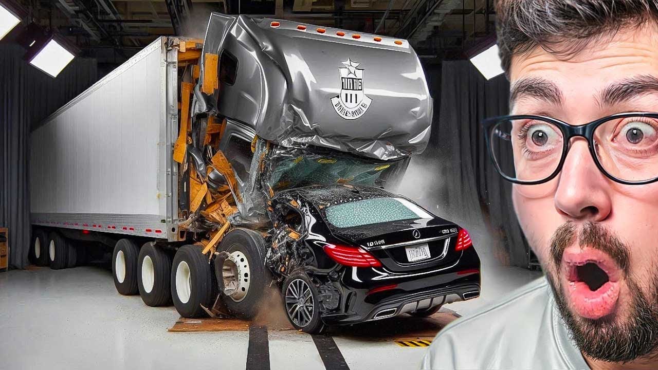 PRUEBA DE ACCIDENTES COCHE MODERNO vs CAMI&Oacute;N 💥 CRASH TEST