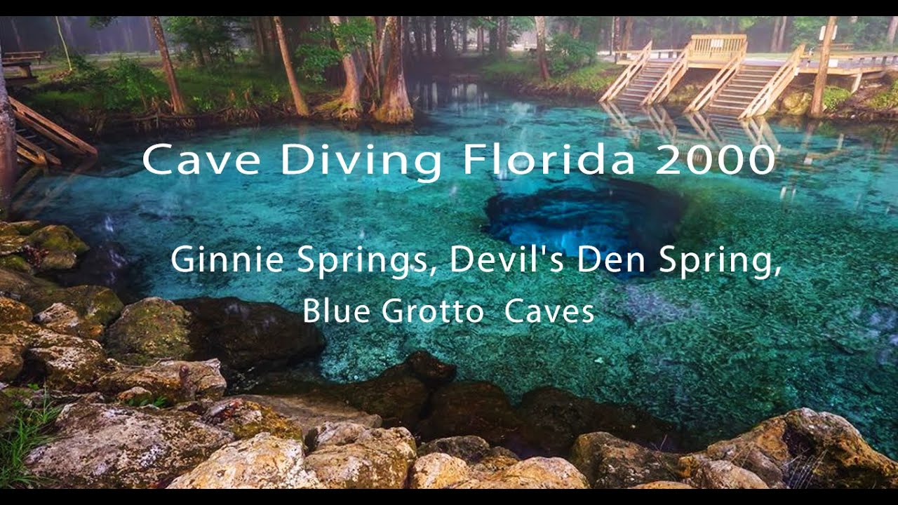 Cave Diving Florida 2000. Ginnie Springs, Devil's Den Spring, Blue Grotto  Caves.