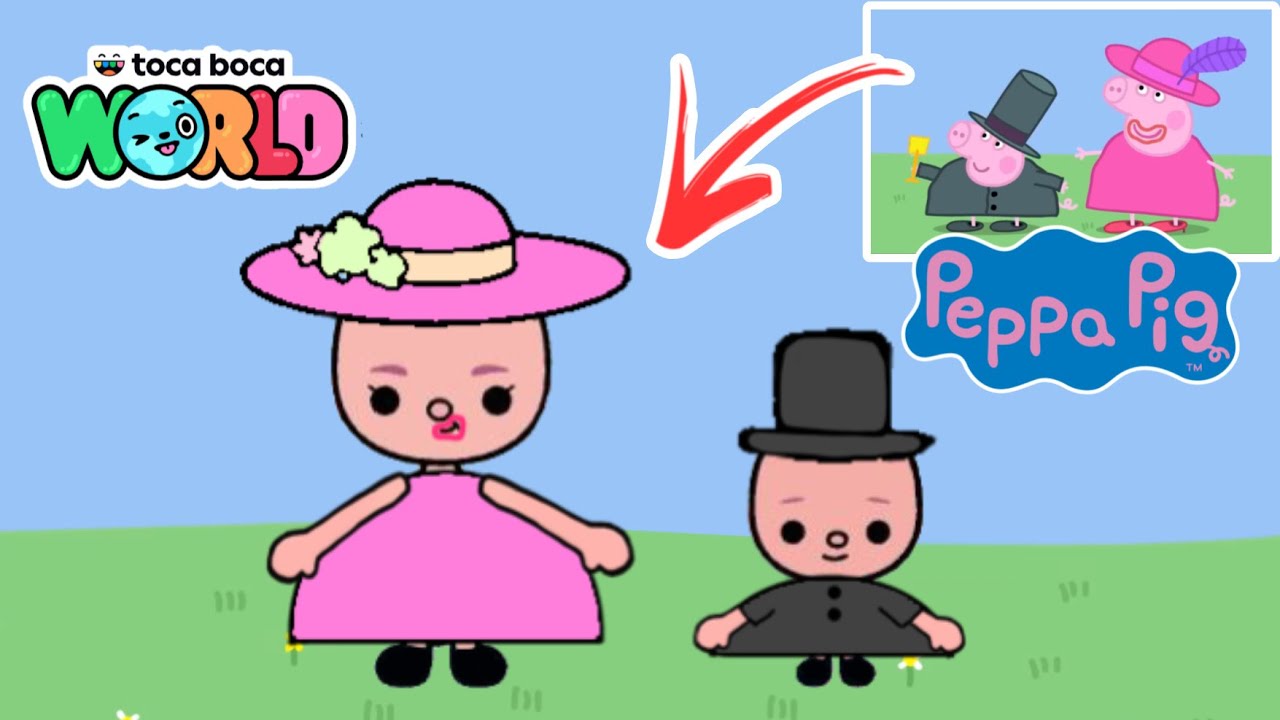 🐷 PEPPA PIG IN TOCA BOCA | 👗👔 Dressing Up | Toca Boca World ❤️