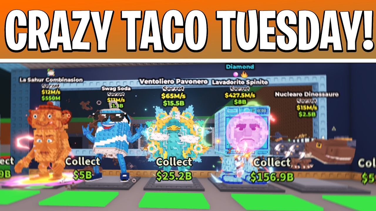 i stole insane brainrots during SAB taco tuesday using 