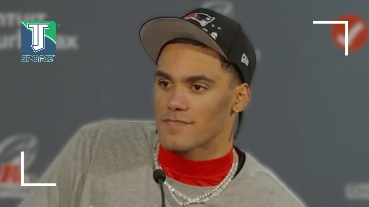 Christian Gonzalez on INTERCEPTING Jarrett Stidham to SEND Patriots back to Super Bowl