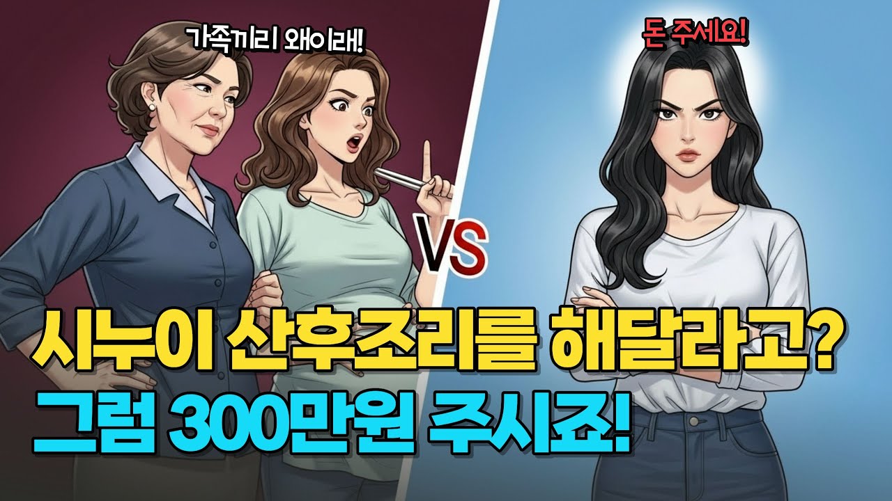 🤷‍♀️시누이 산후조리를요? 제가요? 왜요??? 황당한 요구에 결국 이렇게 했습니다! | 실화사연툰