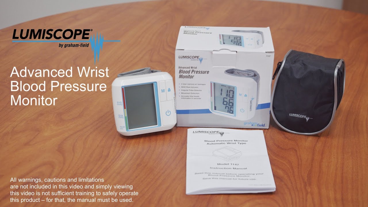 Lumiscope&reg; Advanced Wrist Blood Pressure Monitor