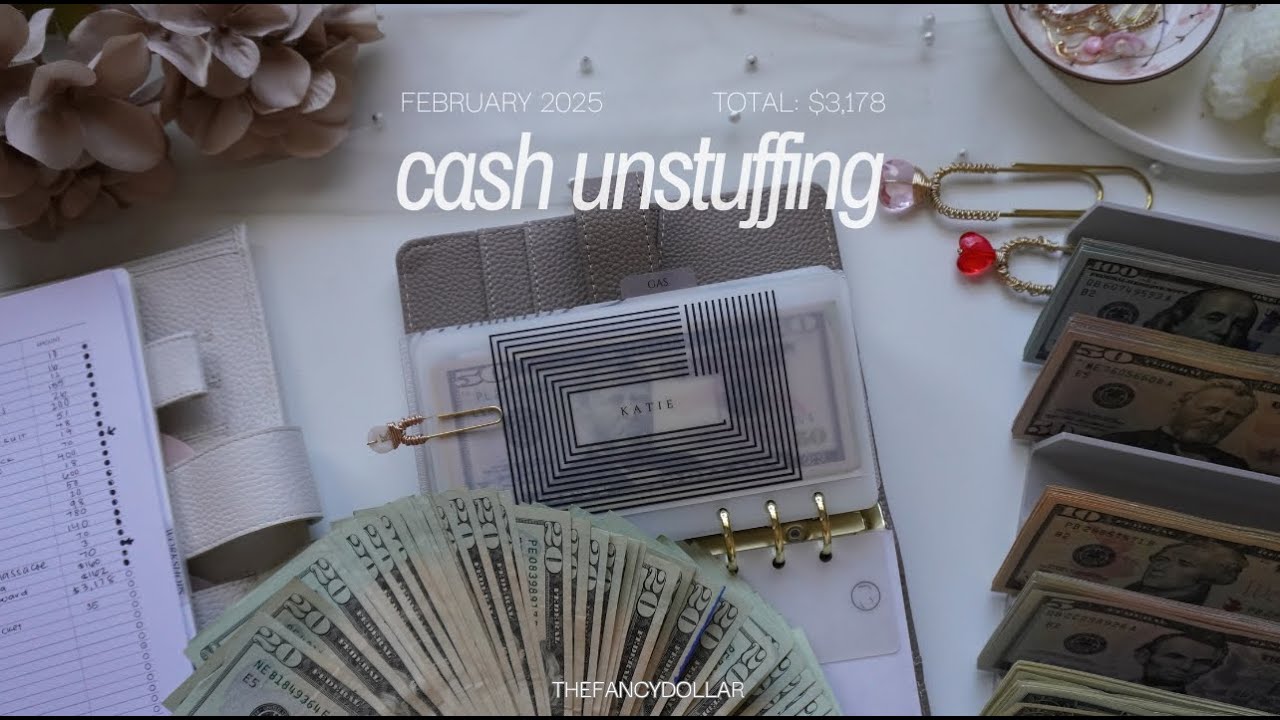 CASH ENVELOPE UNSTUFFING | $3,178 | FEBRUARY 2025