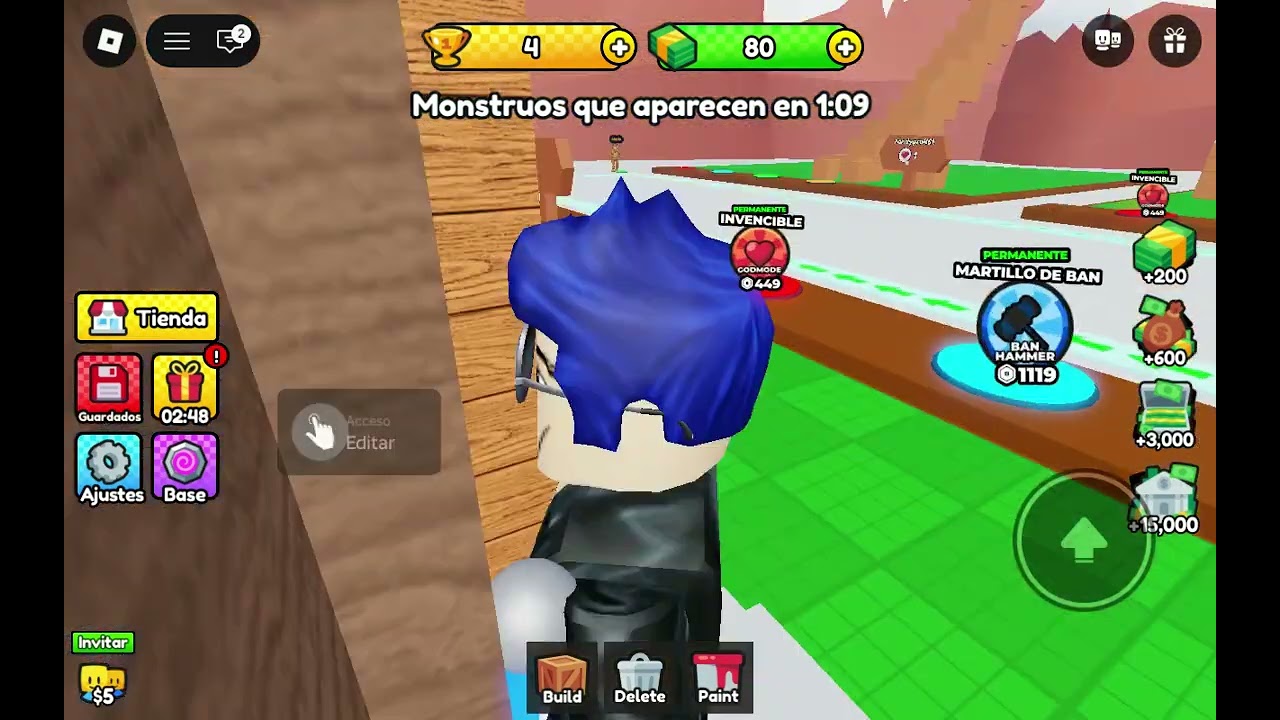 Sobrevivimos a invasiones construyendo en roblox