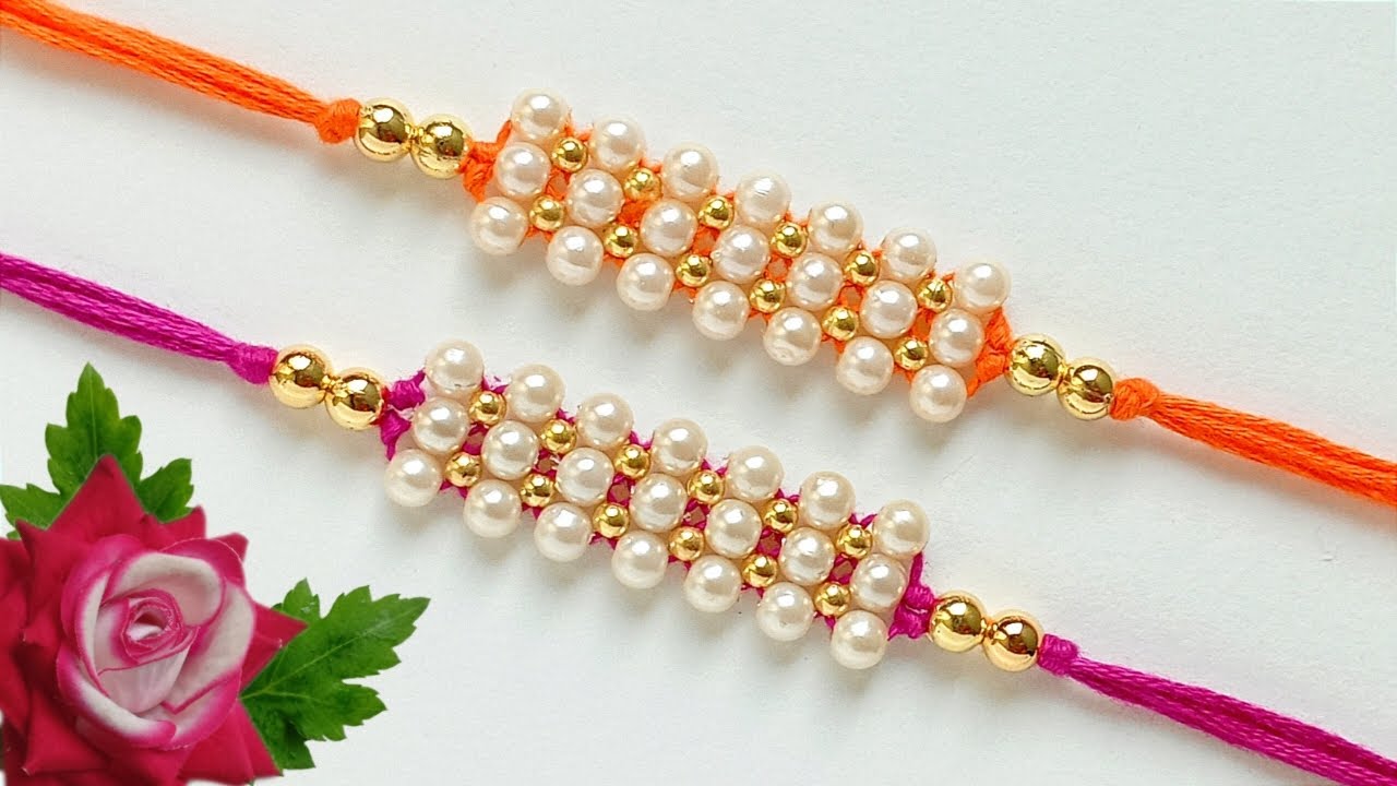 Diy easy rakhi | how to make rakhi at home easy and beautiful | beautiful rakhi making ideas at home