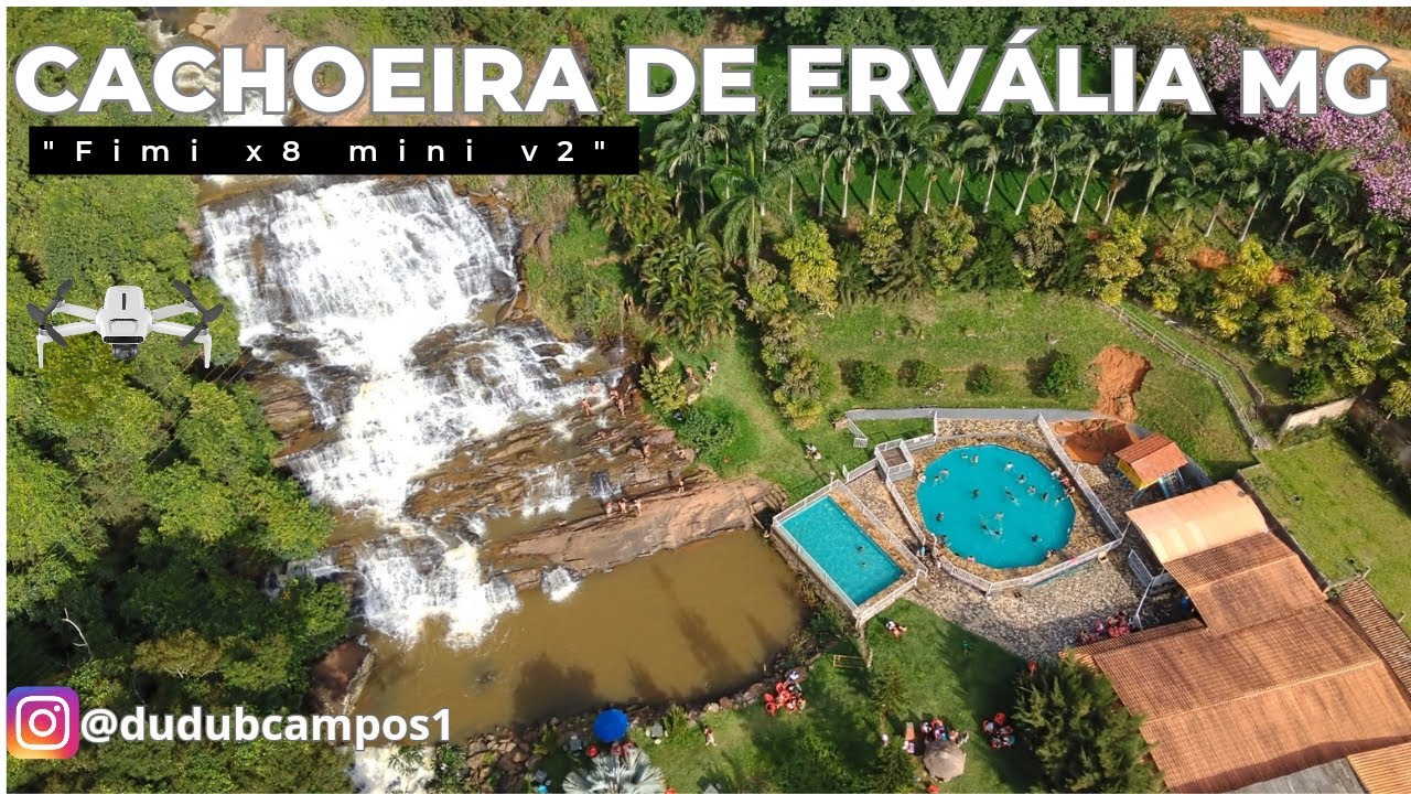 Cachoeira da Usina Ervalia MG 2024   Fimi X8 Mini V2 ( Voo 017 )