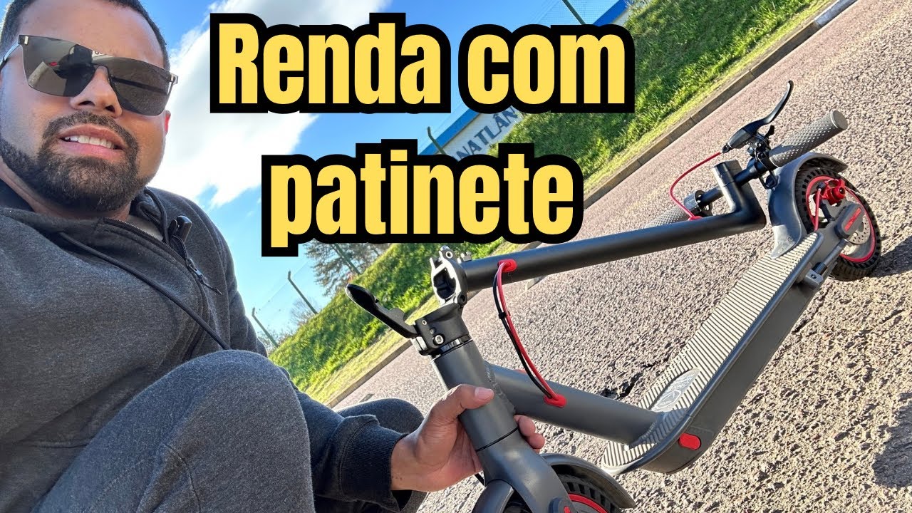 Comprei um patinete elétrico e testei(vale muito a pena )
