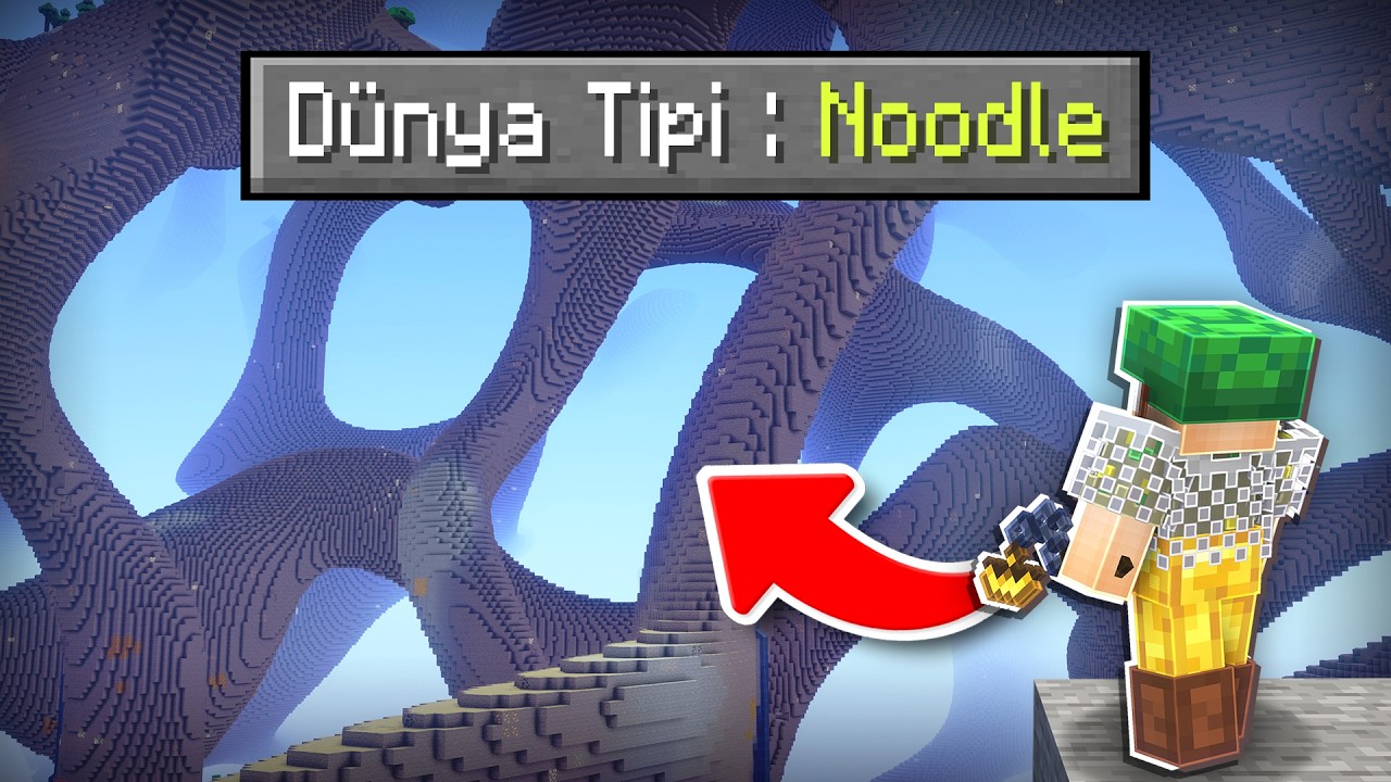 Minecraft'ta TEK BİYOM NOODLE!