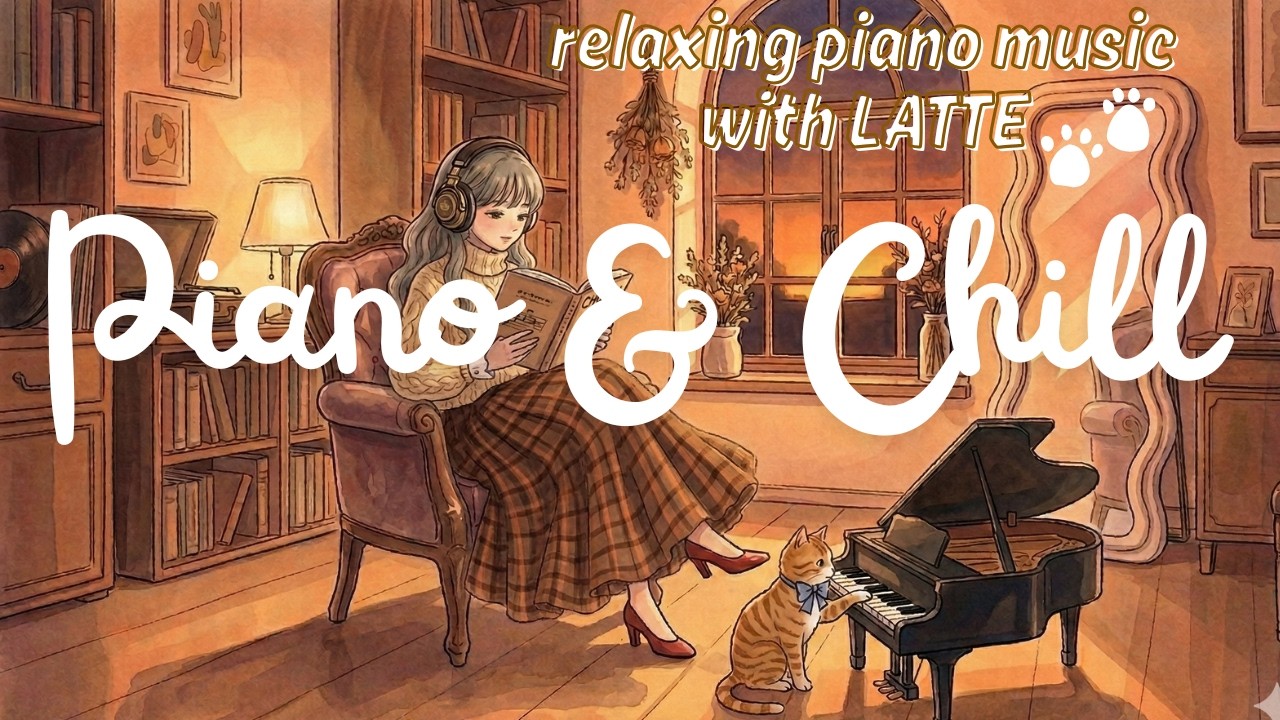 【勉強・作業用BGM】🎹 Relaxing Piano & Chill Music /夕暮れのお部屋で極上のリラックスタイム/Reading, Study,work