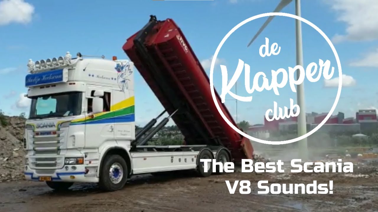The Best Scania V8 Open Pipe Sounds! | Klapper Compilatie #12