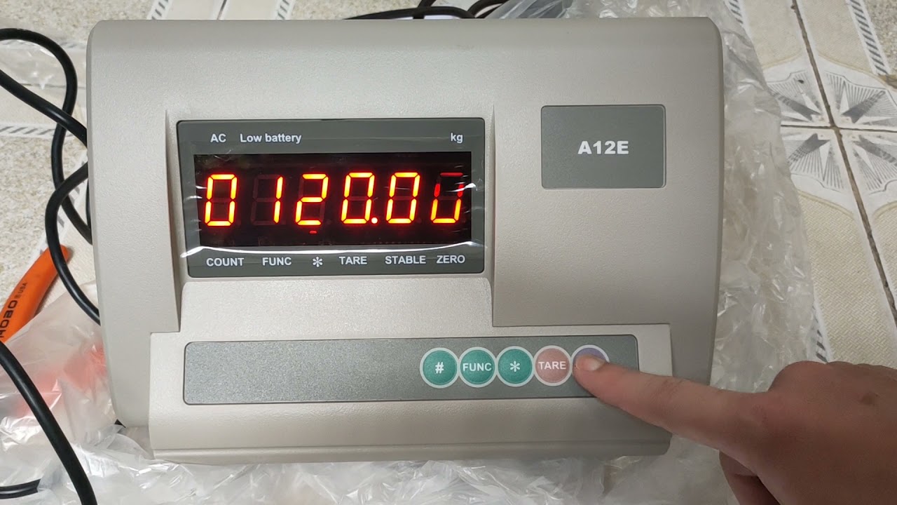 Hướng dẫn Cal chỉnh cân bàn A12E.