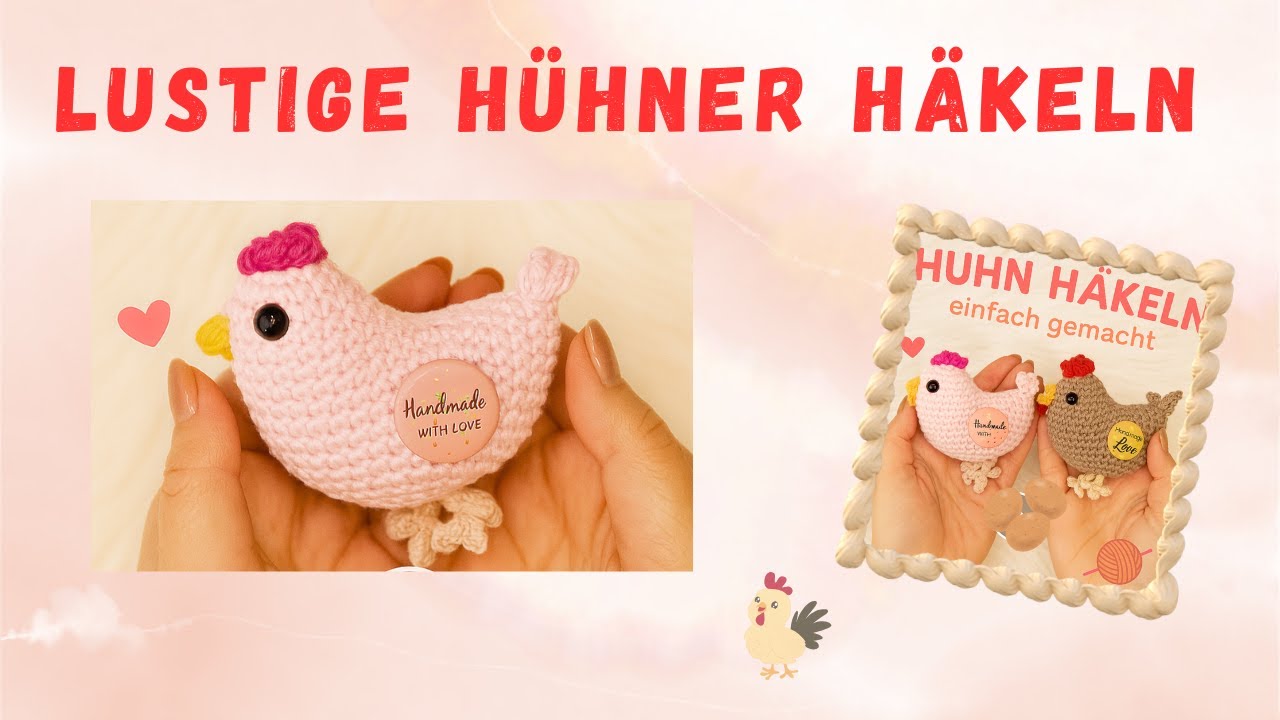Huhn häkeln 🐔 schnell&einfach #häkeln #ostern #crochet #amigurumi #häkeln