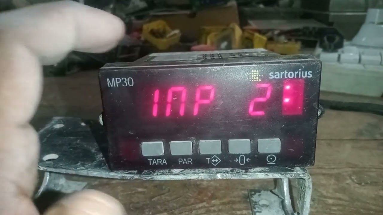 Sartorius MP30 weight indicator controller settings and calibration