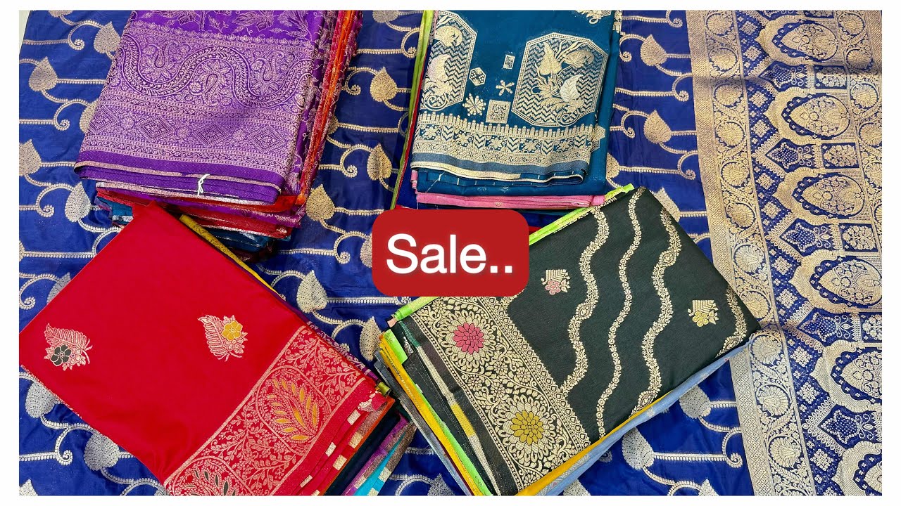 #Salealert 🔔 #banarasisaree best #beautiful #reasonableprice #mashrusilk #georgette #maimunasaree 