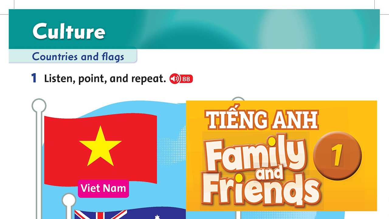 Học tiếng Anh Family & Friends Lớp 1 national edition năm 2021 - Culture
