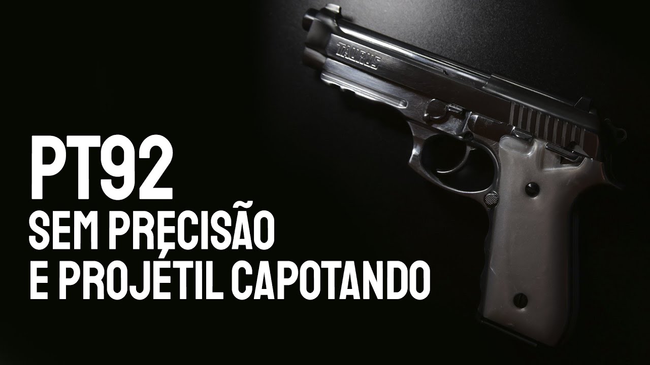 TESTE APÓS REFAZER RAIAMENTO DA PISTOLA TAURUS PT92 - DEFEITO: SEM PRECISÃO E PROJÉTIL CAPOTANDO
