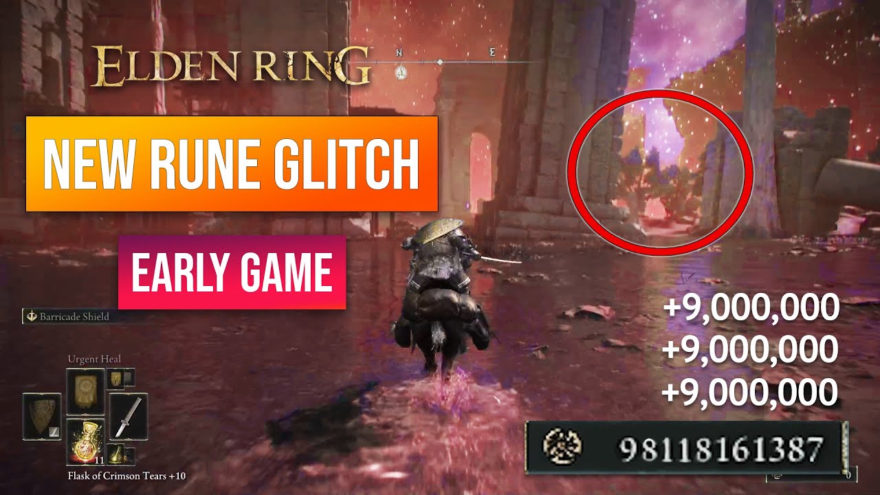 Elden Ring Rune Farm | New Rune Glitch! 9,000,000 Rune Per Minute!