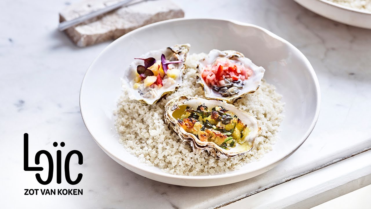 Oesters op 3 manieren: klassiek, gegratineerd en gepocheerd | Loïc Zot van koken afl. 25