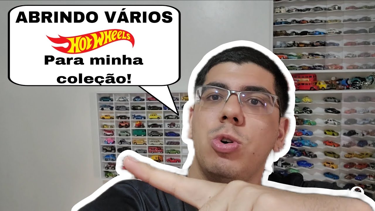 ABRINDO VÁRIOS HOTWHEELS PARA A MINHA COLEÇÃO!!!