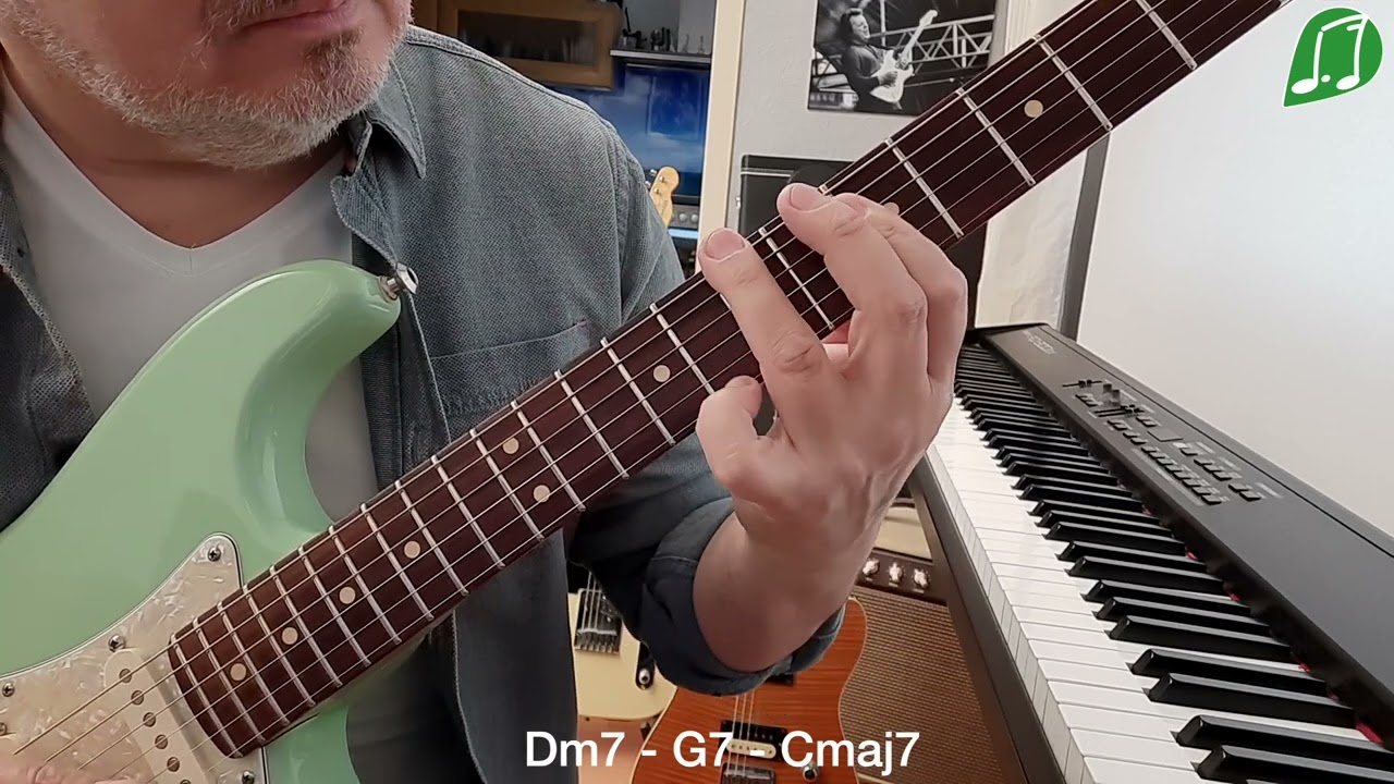 Игорь Бойко - примеры II - V - I (Double Drop 2/Drop 3 Guitar Voicings)