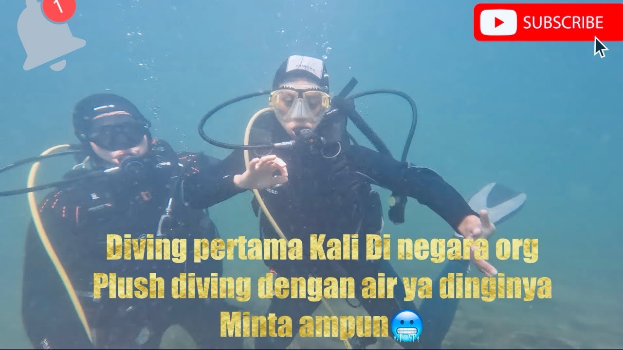 Diving Di romania dengan air suhunya dingin banget, sampe kaki aku jadi es 🥶