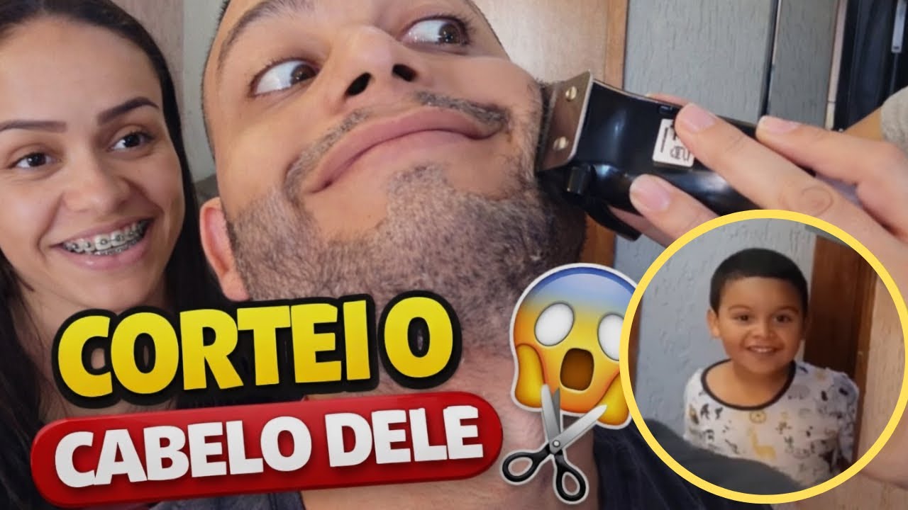 Meu primeiro corte de cabelo no marido (socorro 😂) | DAILY VLOG 