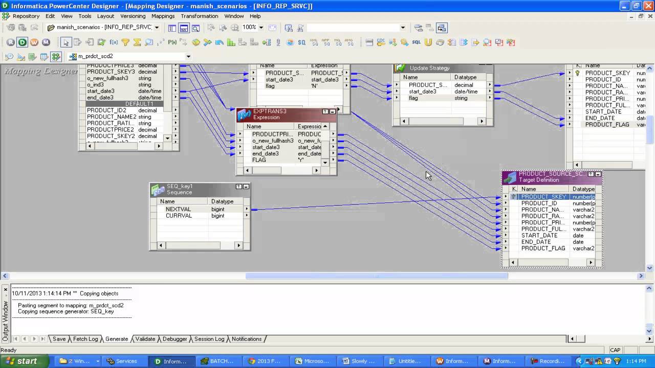 SCD TYPE 2  IN INFORMATICA  by manish